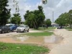 Reason for construction? Pluvial floods on impermeable parking lot